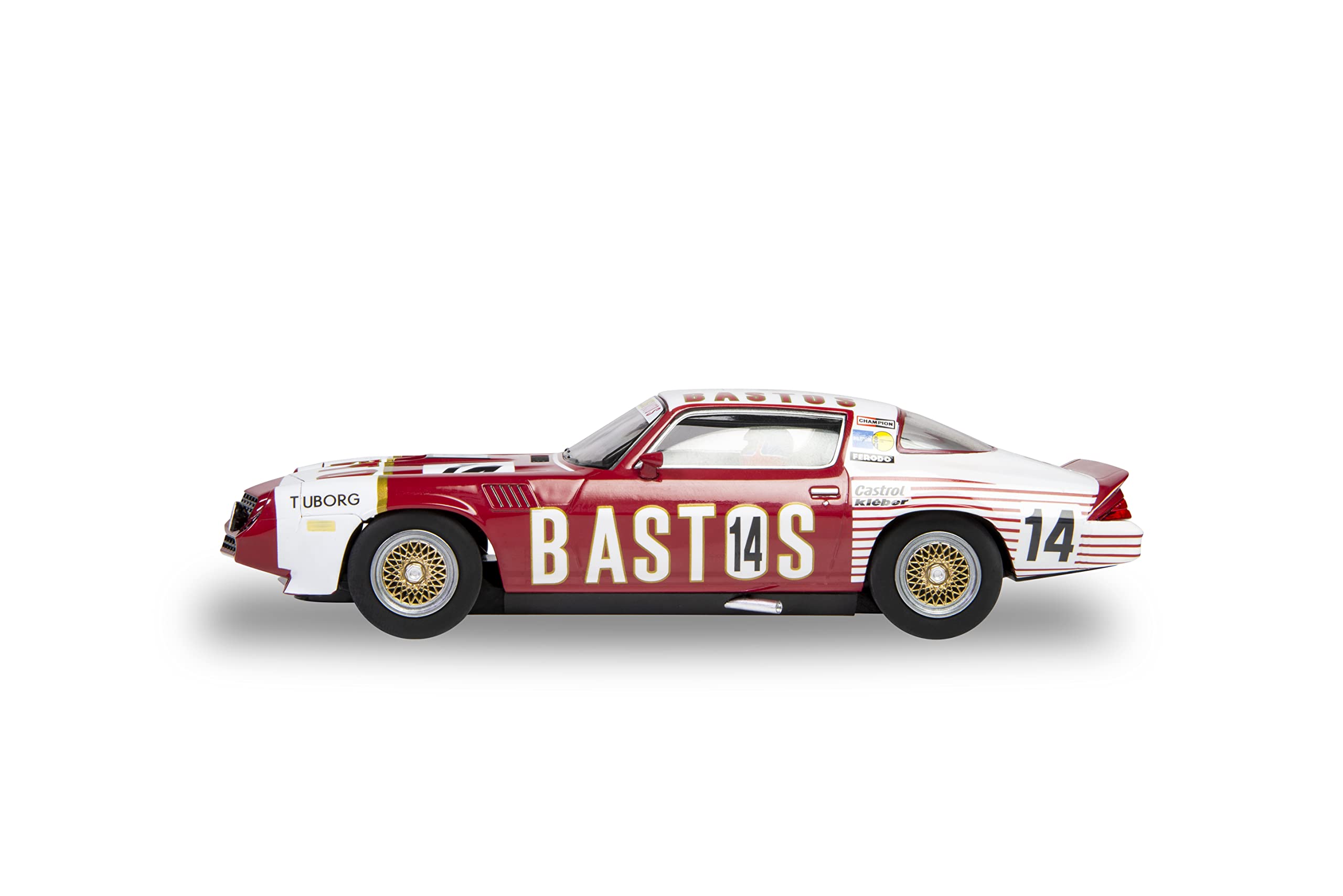 Scalextric Chevrolet Camaro Z28 Bastos #14 1:32 Slot Race Car C4235