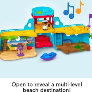 Fisher-Price Little People Toddler Toy Travel Together Friend Ship Musical Playset with 2 Figures & Accessories for Ages 1+ years