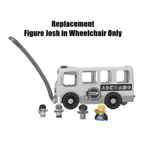 Replacement Part for Fisher-Price Little People Big Yellow Schoolbus Playset - GLT75 ~ Replacement Figure ~ Josh in Wheelchair Playing Basketball