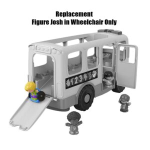 Replacement Part for Fisher-Price Little People Big Yellow Schoolbus Playset - GLT75 ~ Replacement Figure ~ Josh in Wheelchair Playing Basketball