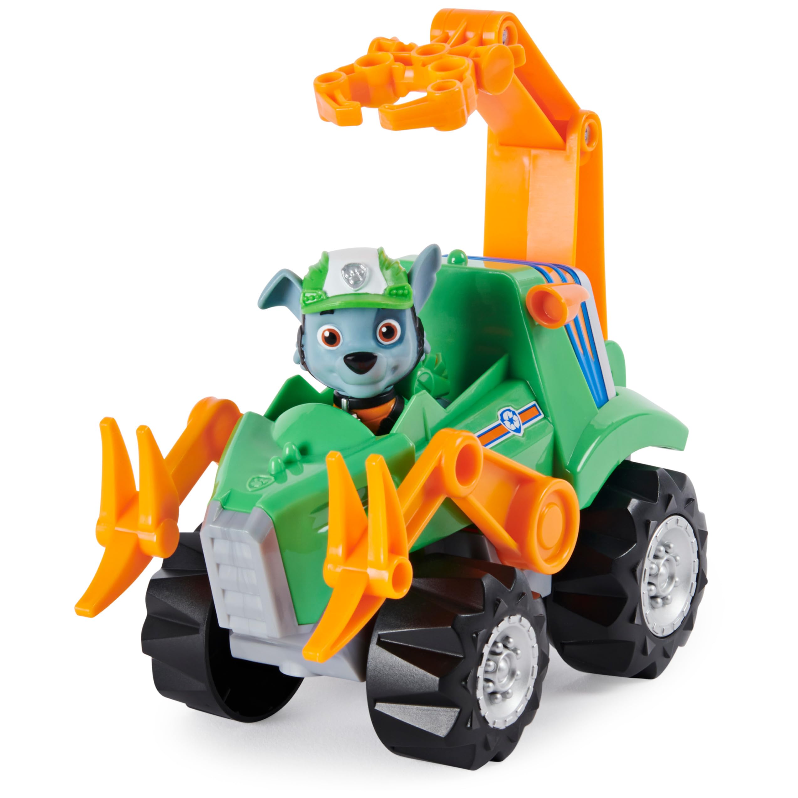 Paw Patrol, Dino Rescue Rocky’s Deluxe Rev Up Vehicle with Mystery Dinosaur Figure