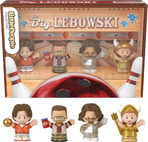 little people collector the big lebowski special edition set in a display gift box for adults & fans, 4 figures