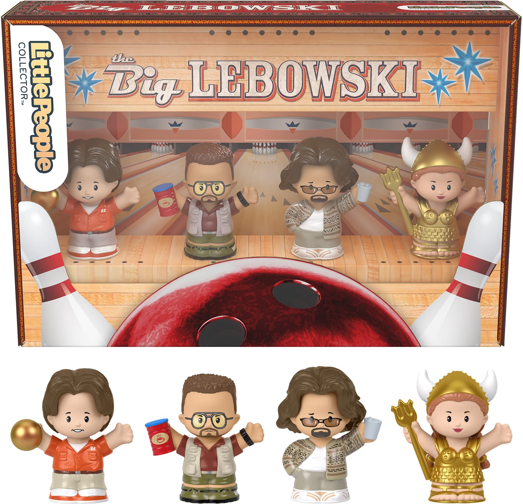 Little People Collector The Big Lebowski Special Edition Set in a Display Gift Box for Adults & Fans, 4 Figures