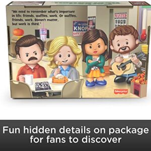 Little People Collector Parks and Recreation Special Edition Set in Display Gift Box for Adults & Fans, 4 Figures