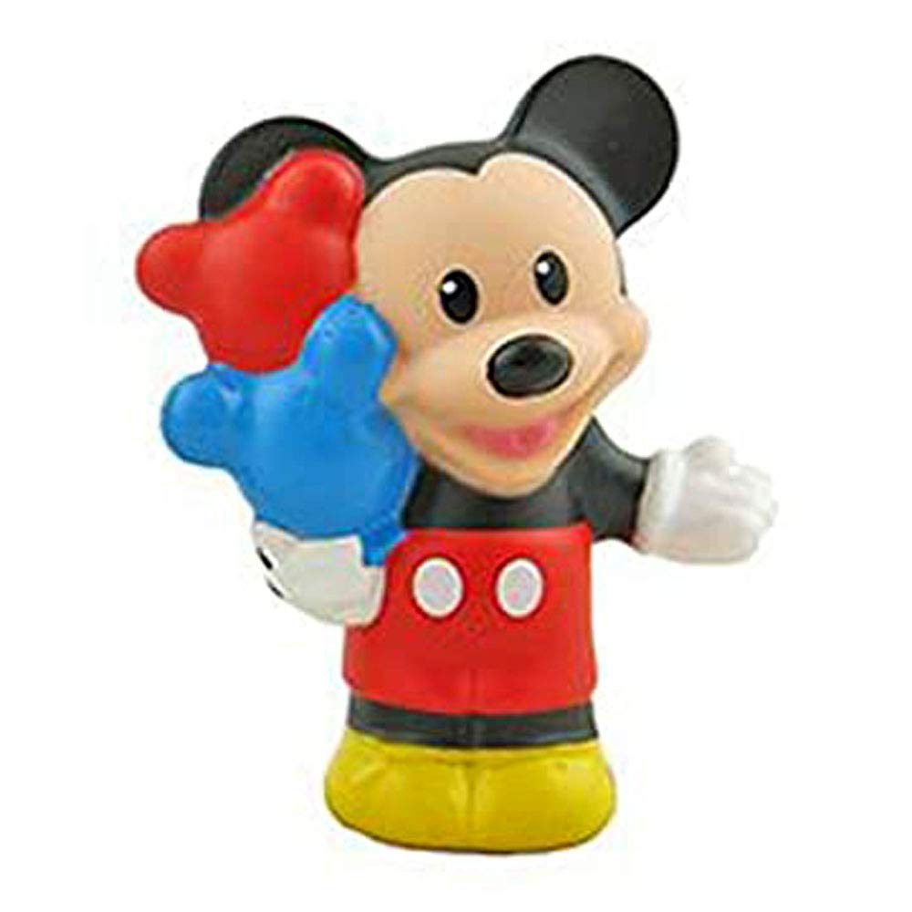 Replacement Figure for Little People Magical Day At Disney - DFT91 ~ Fisher-Price Little People Mickey Mouse Playset ~ Replacement Mickey Figure ~ Carrying Mickey Mouse Shaped Balloons