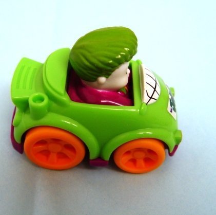 Fisher Price Little People Wheelies Joker Replacement Car for Race and Chase Batcave