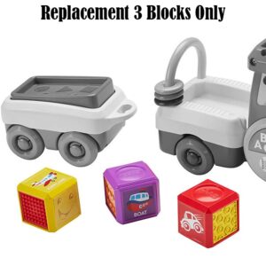 Replacement Parts for Fisher-Price Train - FFN34 ~ Laugh and Learn Crawl Along Train ~ 3 Replacement Blocks