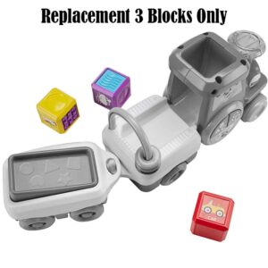 Replacement Parts for Fisher-Price Train - FFN34 ~ Laugh and Learn Crawl Along Train ~ 3 Replacement Blocks