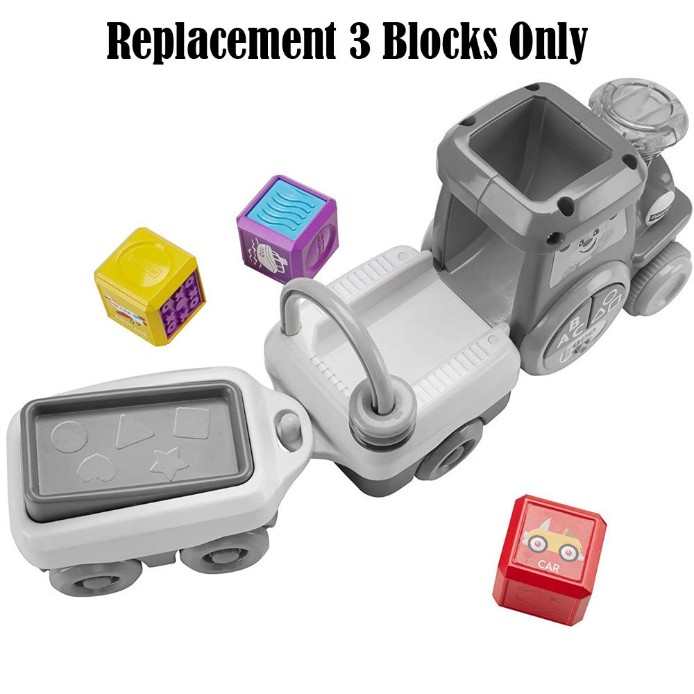 Replacement Parts for Fisher-Price Train - FFN34 ~ Laugh and Learn Crawl Along Train ~ 3 Replacement Blocks