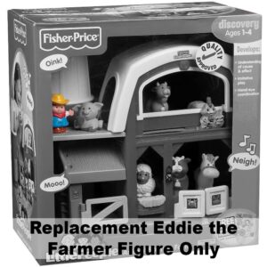 Little People Farmer (2005) - Replacement Figure - Classic Fisher Price Collectible Figures - Loose Out Of Package (OOP) - Zoo Circus Ark Pet Castle