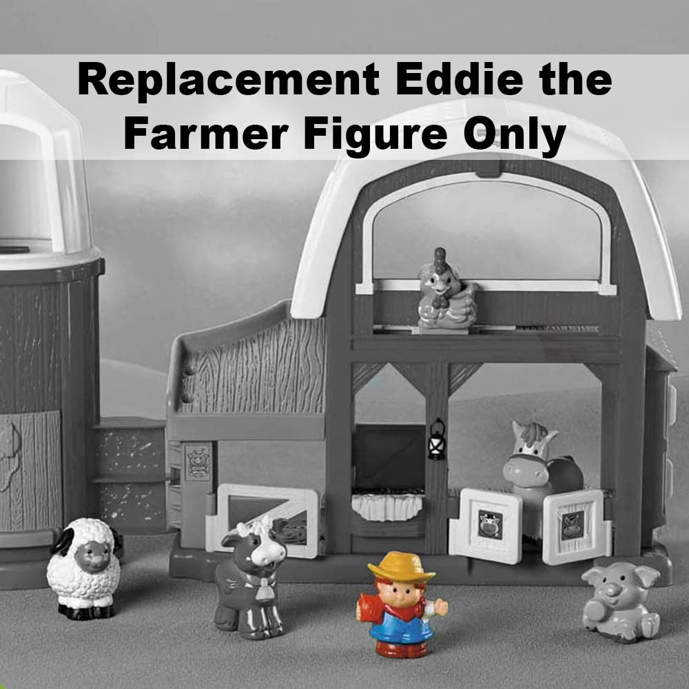 Little People Farmer (2005) - Replacement Figure - Classic Fisher Price Collectible Figures - Loose Out Of Package (OOP) - Zoo Circus Ark Pet Castle