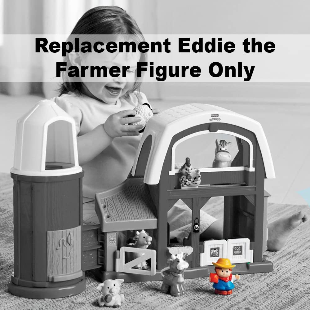 Little People Farmer (2005) - Replacement Figure - Classic Fisher Price Collectible Figures - Loose Out Of Package (OOP) - Zoo Circus Ark Pet Castle