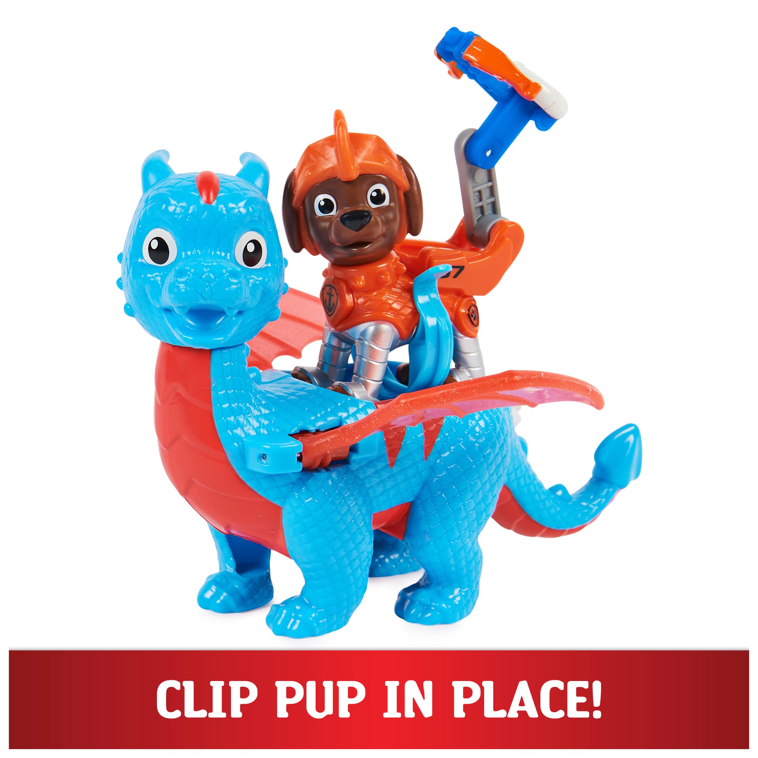 Paw Patrol, Rescue Knights Zuma and Dragon Ruby Action Figures Set, Kids Toys for Ages 3 and up