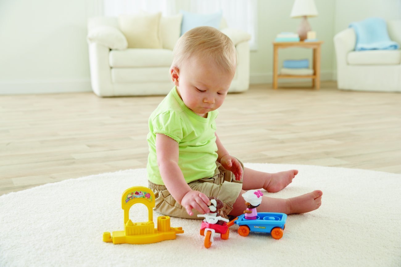 Fisher-Price Little People Trike and Wagon Playset