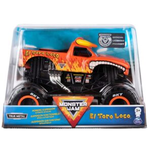 monster jam official el toro loco monster truck die-cast vehicle, 1:24 scale