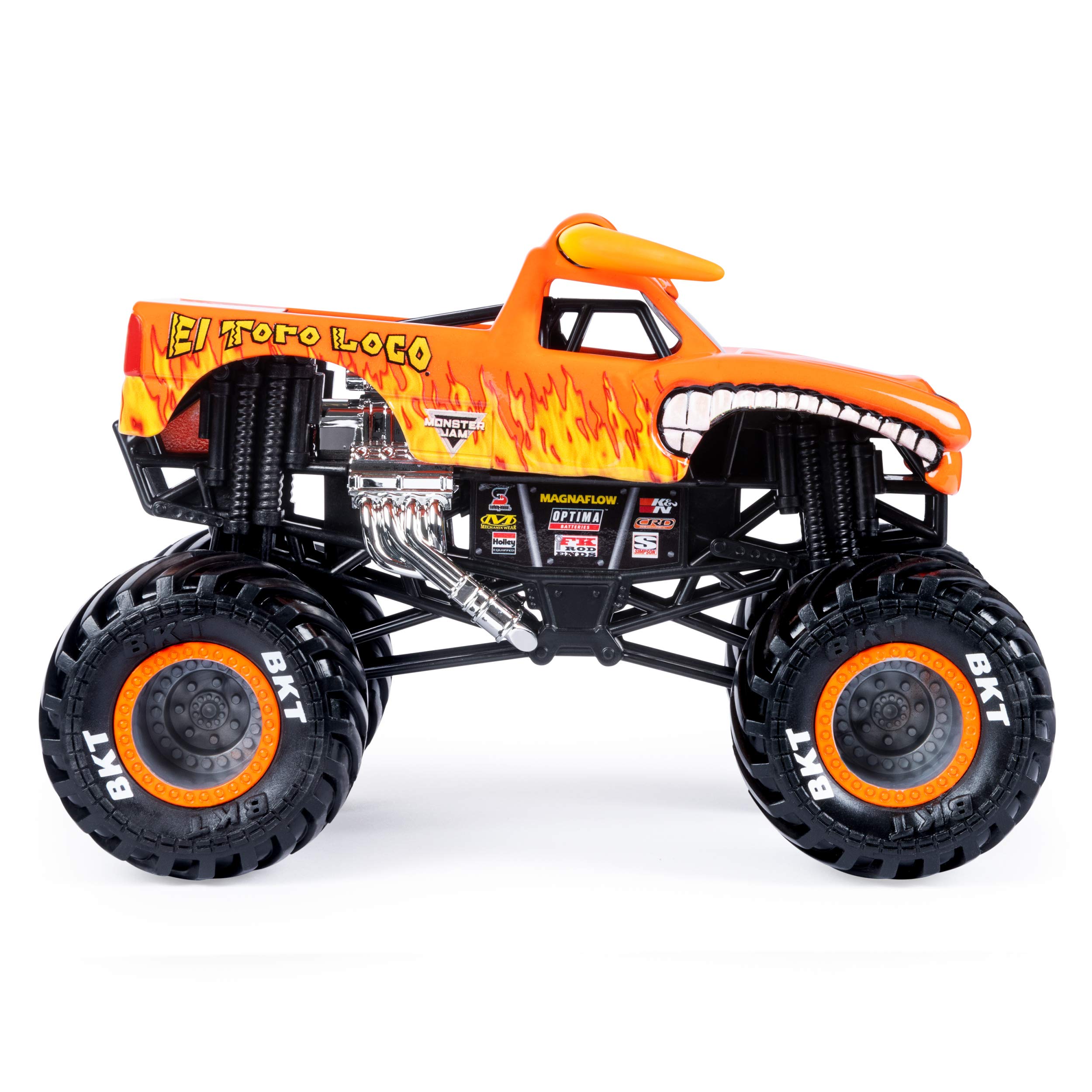 Monster Jam Official El Toro Loco Monster Truck Die-Cast Vehicle, 1:24 Scale