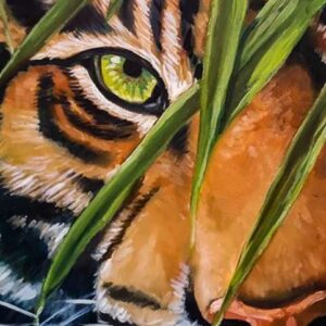 FILASLFT Tiger Paint by Number for Adults,Paint bu Numbers Animal,Paint by Numbers Beginner,Home Fashion Style Interior Decoration Paint by Number,Size 16 * 20Inch.