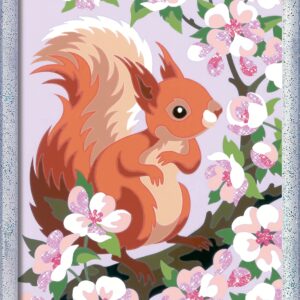 Ravensburger CreArt Spring Squirrel Paint by Numbers Kit for Kids - Painting Arts and Crafts for Ages 9 and Up