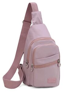 evancary small sling backpack/bag for women, chest bag daypack crossbody backpack for travel sports running hiking