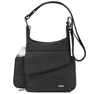 travelon messenger bag, black, one size