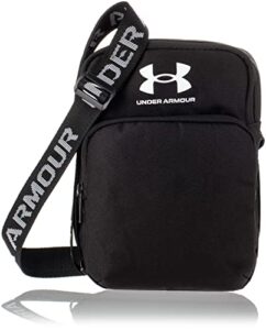 under armour unisex-adult loudon crossbody , (001) black / black / white , one size