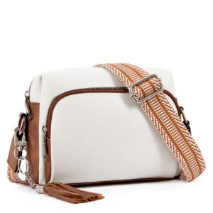cluci small crossbody purses for women trendy, vegan leather women's crossbody handbags with adjustable wide strap