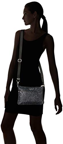 Baggallini womens Securtex® Anti-theft Memento Crossbody Bag Cross Body, Midnight Blossom, One Size US