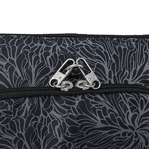 Baggallini womens Securtex® Anti-theft Memento Crossbody Bag Cross Body, Midnight Blossom, One Size US