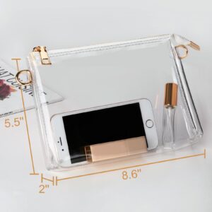 BS-VOG Clear Purse for Women Stadium Approved, Clear Crossbody Bag, Small Clear Stadium Bag for Concerts Sports Events