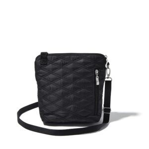 Baggallini Women's Modern Pocket Crossbody, Black Quilt