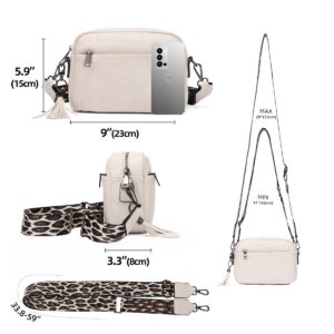 KL928 Small Crossbody Bags for Women, Soft FAUX Leather Cell Phone Purse，Adjustable Strap Shoulder Handbags Wallet Purse