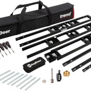 Trend Door Installation Kit, Includes The Trend 9ft AnyDoor Jig, Foot-Operated Door Lifter, Door Stand, Professional Router Bit & 5 x Dust Masks, U*H/JIG/D/B1