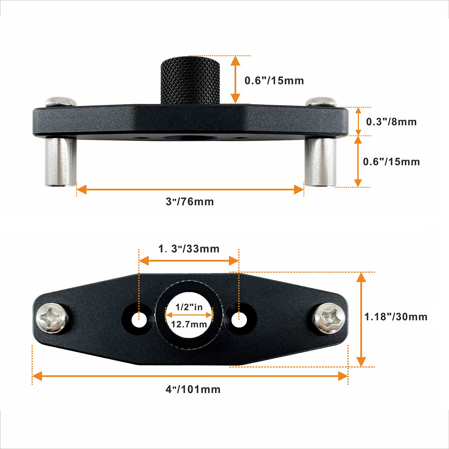 Wdwlbsm Dowel Jig Kit for Floating Shelf Bracket Drill Guide for Straight Holes Self Centering Doweling Jig for Hidden Shelf Brackets Woodworking Drilling