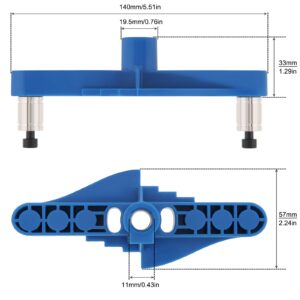 Omninmo 2 in 1 Dowel Jig Kit Self Centering Line Scriber Center Locator Woodworking Tools for Drilling/Marking with Stop Collar, Drill Guide Straight Hole Punch Positioner Drill Jig for Hand Tools