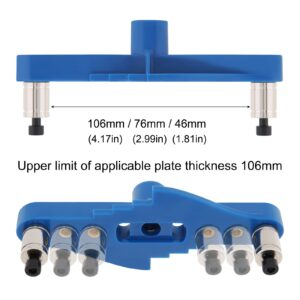 Omninmo 2 in 1 Dowel Jig Kit Self Centering Line Scriber Center Locator Woodworking Tools for Drilling/Marking with Stop Collar, Drill Guide Straight Hole Punch Positioner Drill Jig for Hand Tools