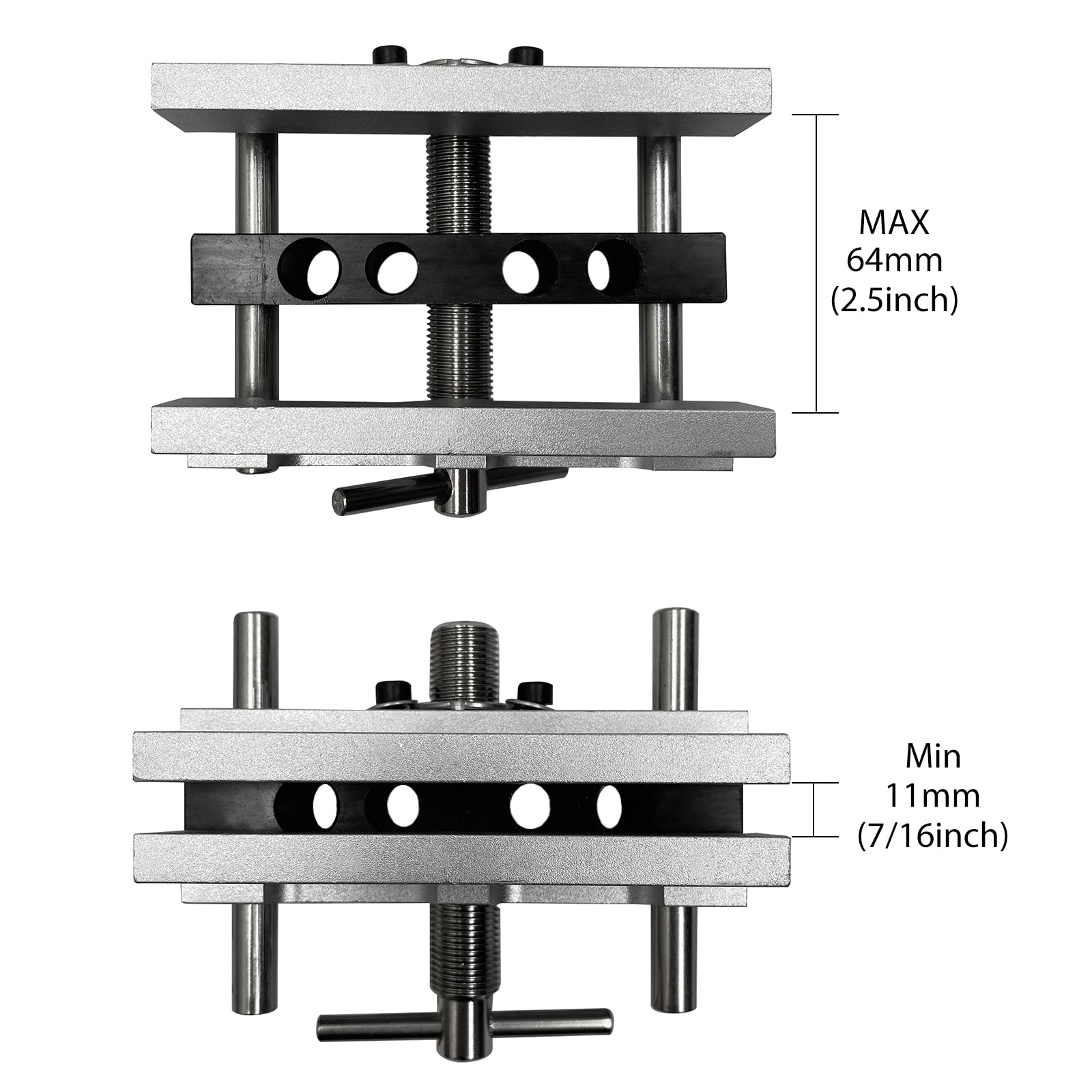 WAYCOJOY Self Centering Dowel Jig Kit, Drilling Guide Bushings Set, Woodworking Doweling Jig Puncher Locator Joints Tool for Straight Holes