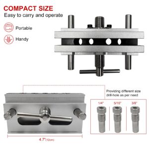 WAYCOJOY Self Centering Dowel Jig Kit, Drilling Guide Bushings Set, Woodworking Doweling Jig Puncher Locator Joints Tool for Straight Holes