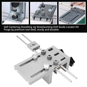 Dowelling Jig Three in One Hole Punch 15Mm Locator Clamp Board Kit 10 6 Dowel Jig Center Drill Inserts