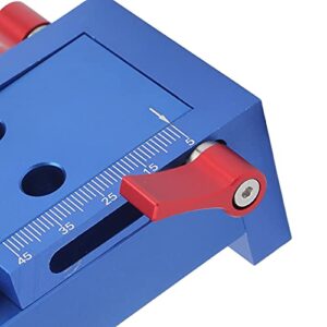 MISNODE Woodworking Inclined Hole Positioner Aluminum Alloy 15 Degree Drill Guide Dowel Jig Kit Hole Punch Locator Kit Hole Locator Positioner for Woodworking Punching