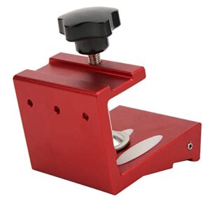 MISNODE Woodworking Hole Positioner Aluminum Alloy Carpentry Locator Dowel Jig Kit Pocket Hole Drill Guide Woodworking Hole Punch Tool for Carpenter(Red)