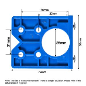 Mekek 35mm Concealed Hinge Jig kit, Hinge Hole Jig Drill Guide Set with Door Hole Opener, Concealed Hinges Guide Door Saw Cabinet Accessories Tool