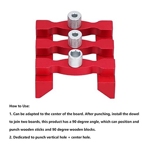 Orenic 11Pcs/Set Self Centering Doweling Jig, Woodworking Dowel Hole Drill Guide, Puncher Locator Tools Kit, Self Centering Dowel Jig Kit for Precise and Straight Holes, Woodworking Joinery Tool