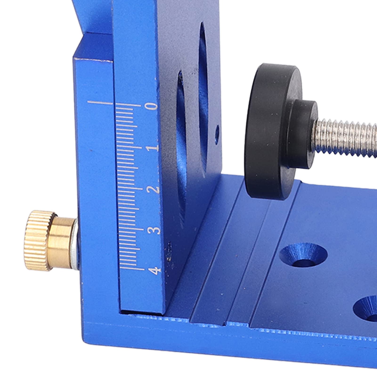 Orenic Inclined Hole Drilling Positioner, Pocket Hole Jig Kit, Woodworking Oblique Hole Fixture with Aluminum Alloy Construction, Punch Locator for Angled Straight Holes, Portable Oblique Hole Locator