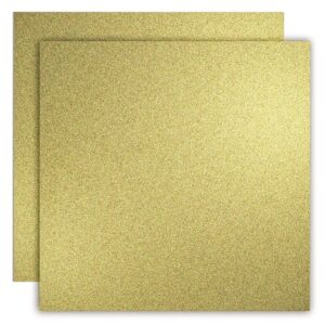 yinuoyoujia gold glitter cardstock paper 12 sheets 12" x 12" heavyweight glitter cardstock construction premium sparkly paper for cricut machine, craft, scrapbooking, diy projects, decorations(300gsm)