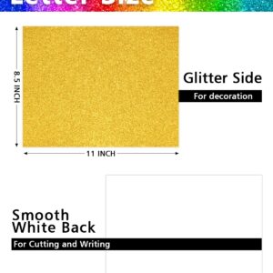 Glitter Cardstock 100 Sheets, A4 Cardstock Paper - 20 Assorted Colors, 250 GSM Card stock Glitter Paper Sparkly Paper for DIY Crafts, Scrapbooking, Card Making