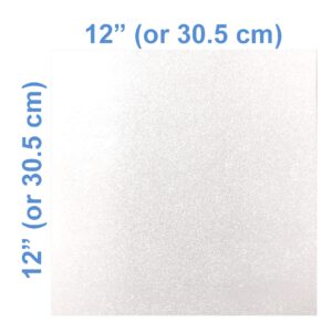 White Glitter Cardstock (10 Sheets, 300gsm) White Cardstock 12x12 Cardstock Paper Colored Cardstock (White)