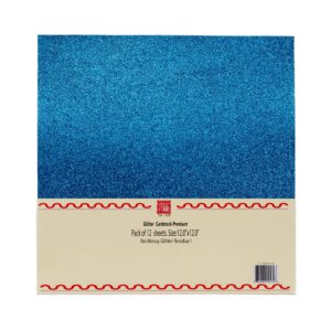 YZH Crafts Glitter Cardstock Paper,No-Shed Shimmer Glitter Paper,Crafting Assorted Glitter Paper Pad 12 Inch by 12 Inch 12 Sheets,250GSM, (Mix B)