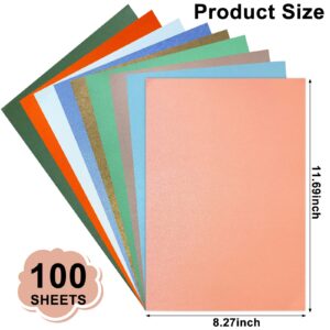 100 Sheets Shimmer Cardstock Sky Blue, 8.5 x 11-inch Metallic cardstock, 79lb-210gsm glitter cardstock Printer paper, Perfect for Certificates, Invitations, Wrapping, Weddings Card, Craft Card