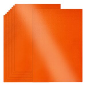 100 sheets shimmer cardstock orange, 8.5 x 11-inch metallic cardstock, 79lb-210gsm glitter cardstock printer paper, perfect for certificates, invitations, wrapping, weddings card, craft card