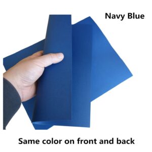 Baisunt 20 Sheets Navy Blue Cardstock Thick Blank Craft Paper for DIY Art Project, Scrapbook, Cards and Invitations Making(8.5 x 11 Inches)